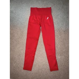 Do You Even Leggings - Red (size medium)